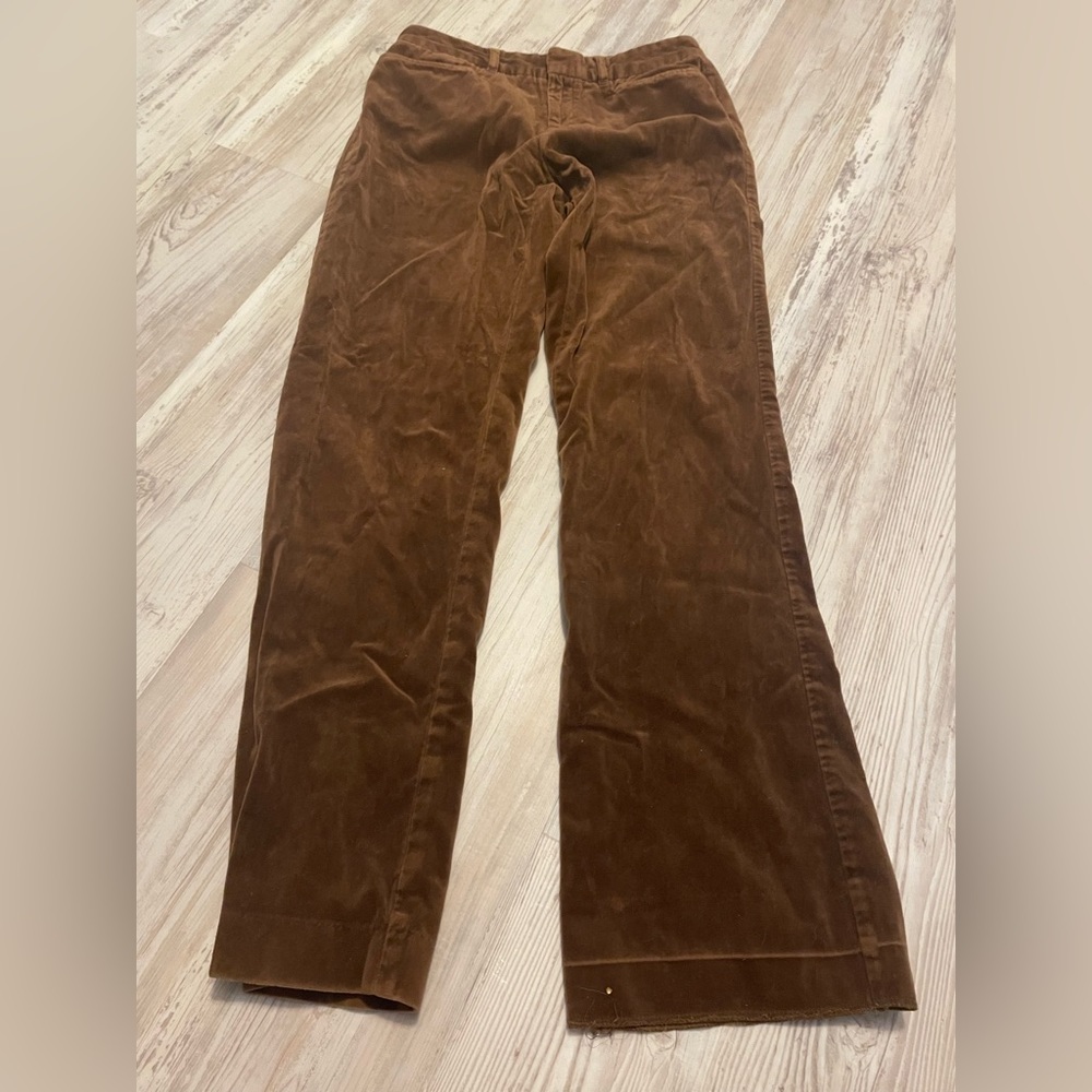 These are brown jeans, about small-medium in size. Very comfortable and soft!